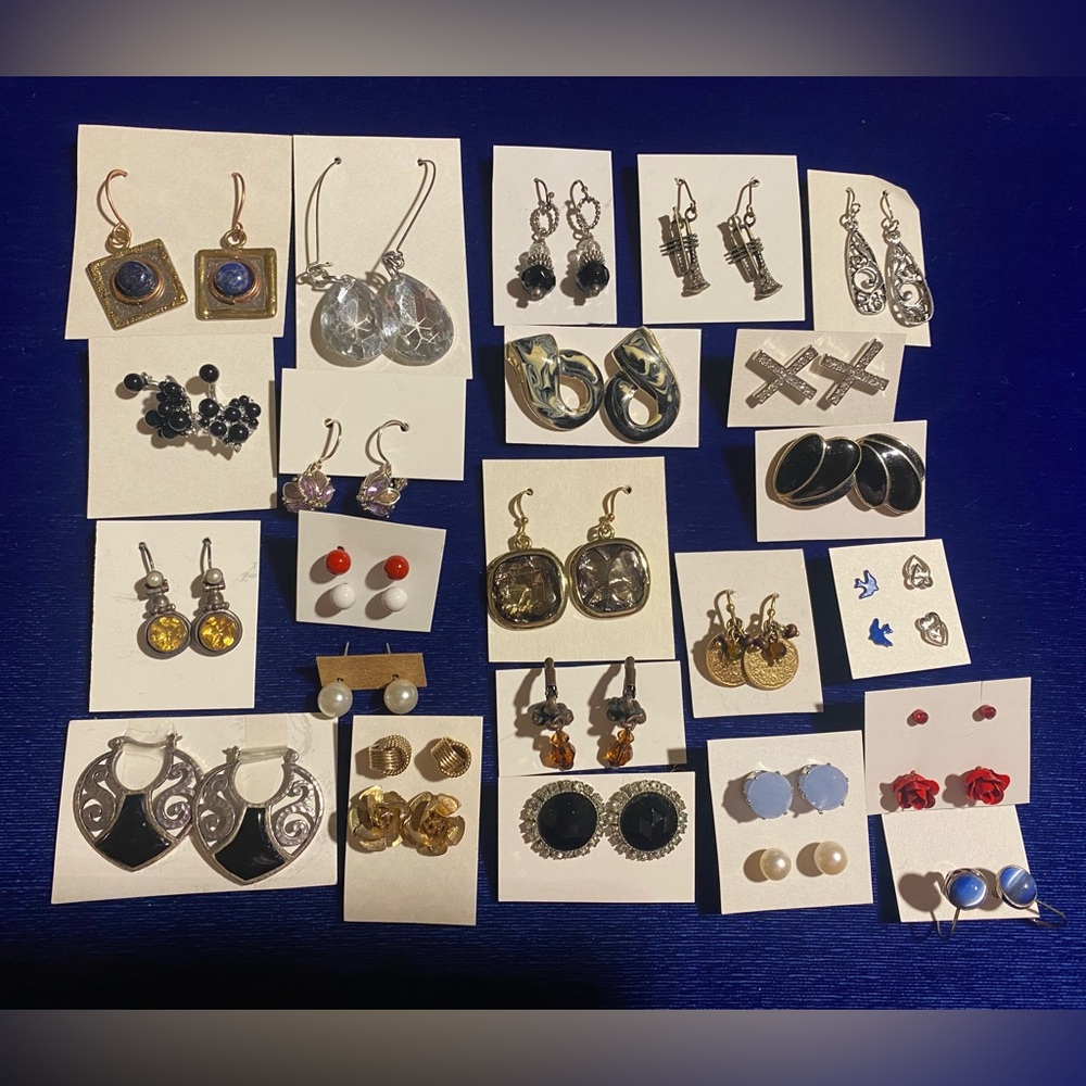 Lot of 23 Pairs of Earrings